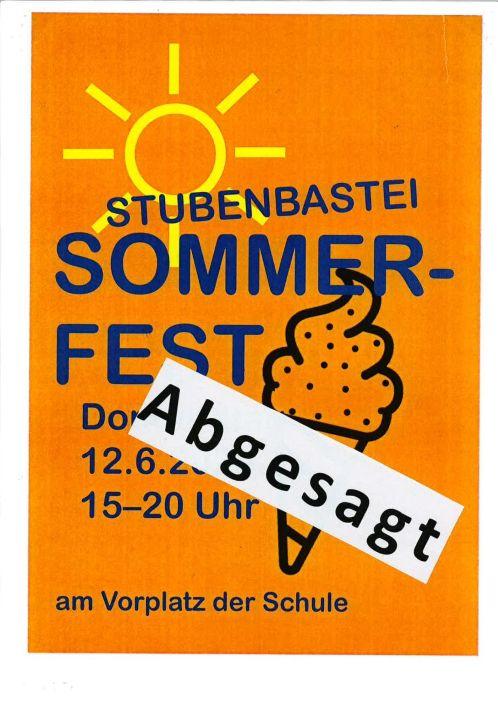 Absage Sommerfest 2025